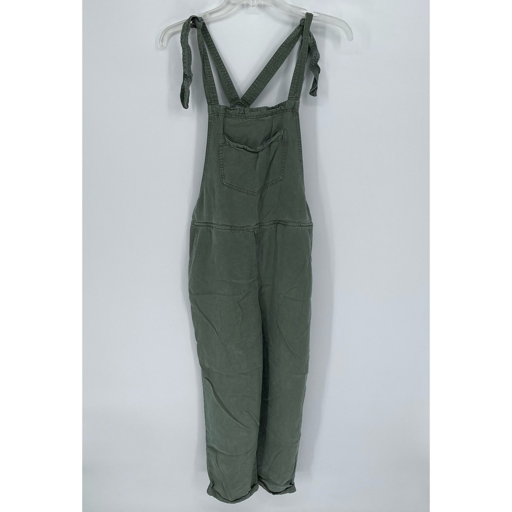 Aerie‎ Women's Green Tie Strap Lyocell Jumpsuit Overalls Size Small